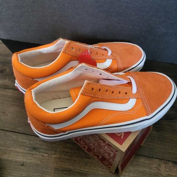 Vans Old Skool Orange Tiger Women 5.5 VNOA5KRFAVM (2022) Suede Canvas - Picture 7 of 8